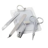 Promotion Pocket Traveling Girls Manicure Set 4 pcs Stainless Steel Nail Tools as Giveaway Gift