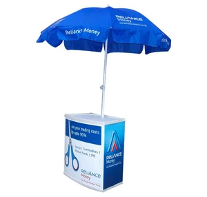 promotion table with umbrella , umbrella sunshade counter