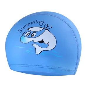 PU kids swim cap lycra swim cap of 4-12 years old child funny swimming cap with Animal print