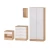 Import PX-EL031 Wood Material Bedroom Furniture Set - 3 Piece Wardrobe, Chest Drawers, Bedside from China