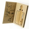 Quality Gift book Box Mini Wooden Cheese board with knife Cheese carving board Kitchenware Cheese board Knife set