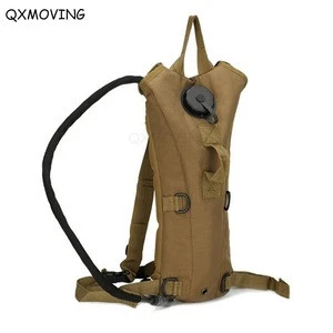 QXMOVING Outdoor Sports Tactical Camouflage Drinking Camping Hiking Water Bag Mountaineering Travel Water Bag