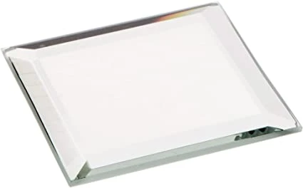 Rectangular Mirror Tray - Glass Mirrors - 5 x 12 inches with 0.079 in