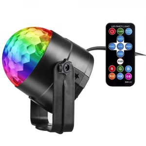 Remote control water pattern magic ball LED15 color projection KTV home ocean flame background dye light