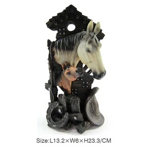 Resin decorative horse head wall hanging