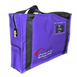 Reusable Mail Security Bag Tamper Evident with handles 30 X 45 X 10 cm. We manufacture security safe bags for customized mail.