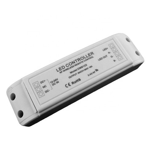 RGB LED Lighting Remote Controller DC12-24V RGB Max 20A 2.4GHz RF Wireless Dimmer DM9123