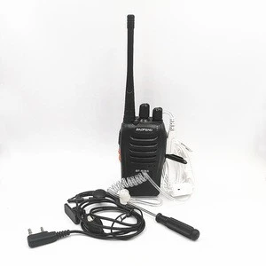 Risenke BAOFENG BF666S handheld ham radio portable transceiver uhf walkie talkie  with high quality earpieces and install tools