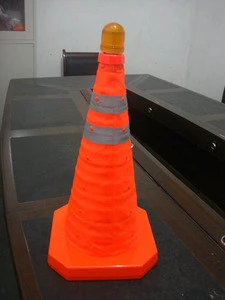 Road traffic safety cones 28 inch with warning led for roadway safety/Injection PP cone