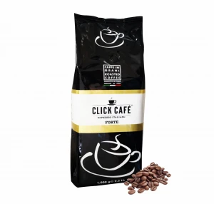 Roasted Coffee 1KG Beans - FORTE BLEND - Made in Italy Espresso - Artisanal Roasting System from Naples