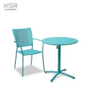 Romantic french wrought iron ding table chair set bistro set 3pcs