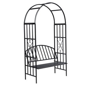 Rose Arch with Bench Garden Patio Arbour Pergola Plant Climbing Support