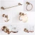 Import round toilet bathroom accessories , hotel shower bathroom accessories set, bathroom sets rose gold and crystal from China