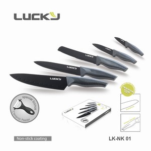 Royalty line new carbon design coating handle knife set