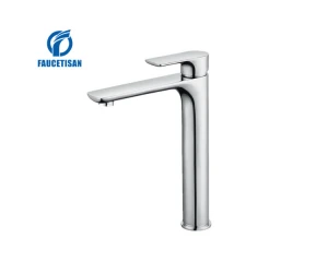 RPFT-UN02-CH  Una series tall basin faucet bathroom taps Chrome plating