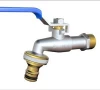 S2115  new design 1/2&quot;*3/4&quot;  nickel plated water brass tap bibcock