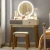 Import Sales New product Dresser with Mirror 3 Color Lighting Vanity Set from China