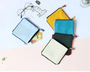 Sanitary Napkin Storage Bag Zipper Nursing Pad Holder Tampon Bags Sanitary purse with tassels