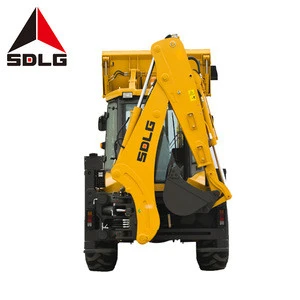 SDLG B877F small towable backhoe excavator with front end loader for sale