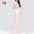 Import Self-cultivation Sexy Cut-out Sleeveless solid long lace lady evening dress from China