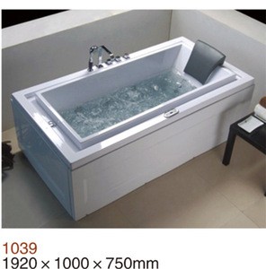 Sexy Jet Whirlpool Massage Jacuzy Bathtub with Two Dream Pillow for 2 Persons Double