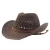Import SH-0044  Womens Mens Paper Summer Sun Beach Straw Western Cowboy Hat Outdoor Wide Brim Hat with Strap from China