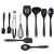 Import Silicone Kitchen Utensil Set 10 Piece heat resistant Non-Stick Baking Tool Silicone Utensils Cooking Tools spatula Whisk BBQ set from China