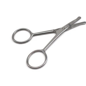 Silver color mini scissors eyebrow trimmer for cosmetics makeup