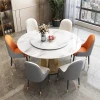 Simple Family Living Room Leisure Reception Creative Table Solid Wood Round Dining Table