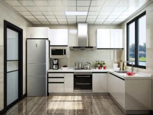 Simple High Gloss White Kitchen Furniture
