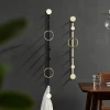 simple Nordic style modern Wall mount hanging Brass gold coat rack