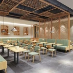 Single Side High Back Fabric Indoor Restaurant Sets restaurant sofa bench