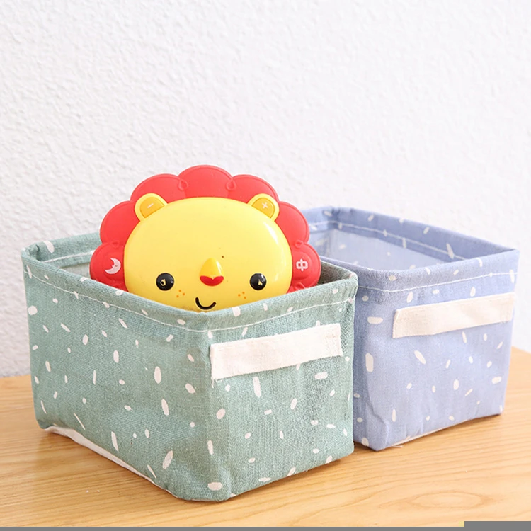 Small Fresh And Warm Day Fabric Storage Basket
