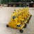 Import Small non-burning cement hollow block machine 220v electric mobile brick making machine with wheel from China
