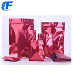 small plastic aluminum foil ziplock reusable tea packaging bag