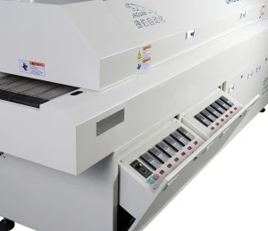 SMT Machine Reflow Oven Lead Free Hot Air 6 zones A6 PCB LED Control