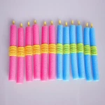 soft foam bendy hair curler rollers for  hair 12pcs/set soft foam anion bendy sponge hair rollers curlers cling