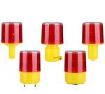 solar traffic light, portable warning light, traffic cone light