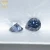 Import Special colored round dark sapphire wholesale deep blue moissanite stones from China