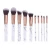 Import Special Professional 10 piece Marble Handle Make-up Brush from China