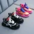 Import Spring 2020 Girls Boys Lace-Up Brand Sneakers Toddler/Little/Big Kid Fashion Trainers Children  School Sports Pink Black Shoes from China