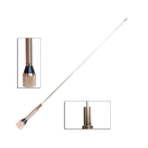 Spring base 136-174MHz golden VHF mobile car antenna for VHF radio