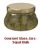Import square globe glass jar gourmet jar glass with screw lid from China