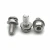 Import SS304 hexagon socket button head screw with flat washer spring washer button head socket cap screws from China