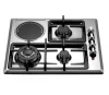 SSE45909 4 burner stainless steel multiple electric and gas cooking stove