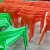 stackable pp outdoor garden furniture monobloc cheap china colorful plastic chair with arms