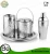Import stainless steel 6 pc bar set round tray cocktail shaker ice buckets hammered metal type from India