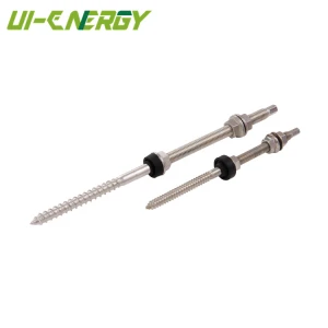 Stainless steel double threaded screws , M10*200 mm dual thread screw