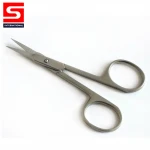 Stainless Steel Manicure Straight Cutting Scissors Beauty Makeup Scissors Custom Logo Nail Item