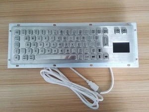 stainless steel metal mechanical keyboard with touchpad